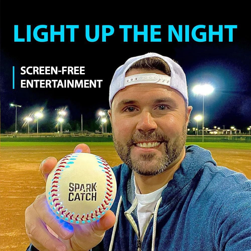 Light up Baseball, Glow in the Dark Baseball, Sports Gear Accessories Gifts for Boys 8 9 10 11 12 13 14 15 Years Old, Kids Teens All Ages Gift Ideas