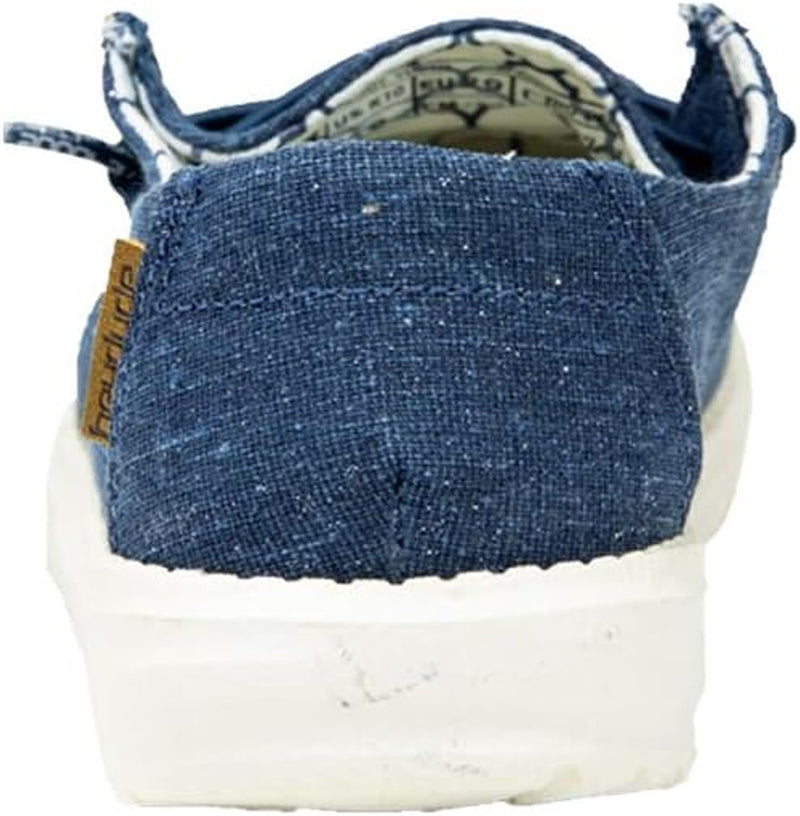 Girl'S Wendy Youth Linen Grey Multiple | Girl’S Shoes | Girl’S Lace up Loafers | Comfortable & Light-Weight